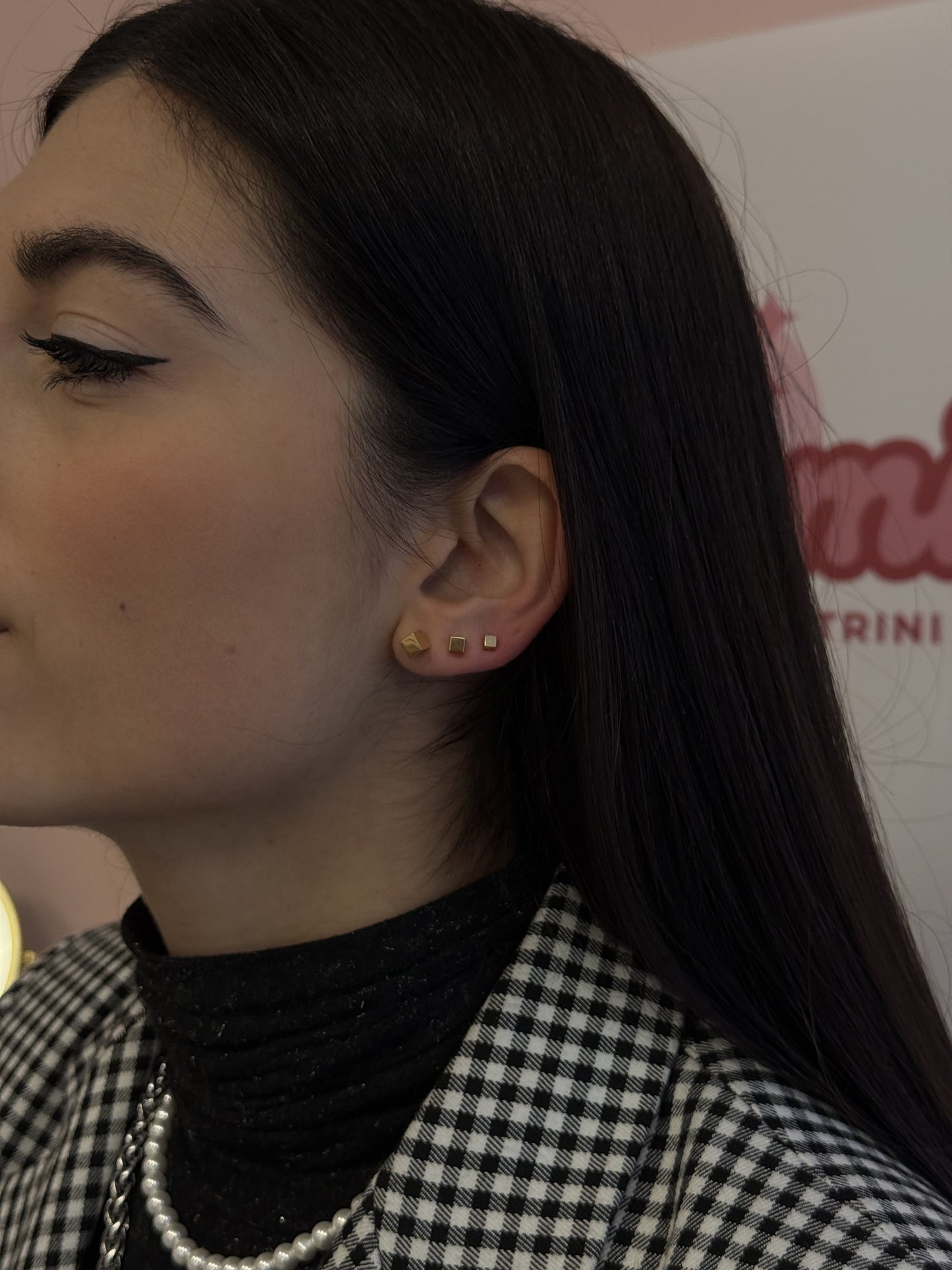 Orecchino Singolo Microcube