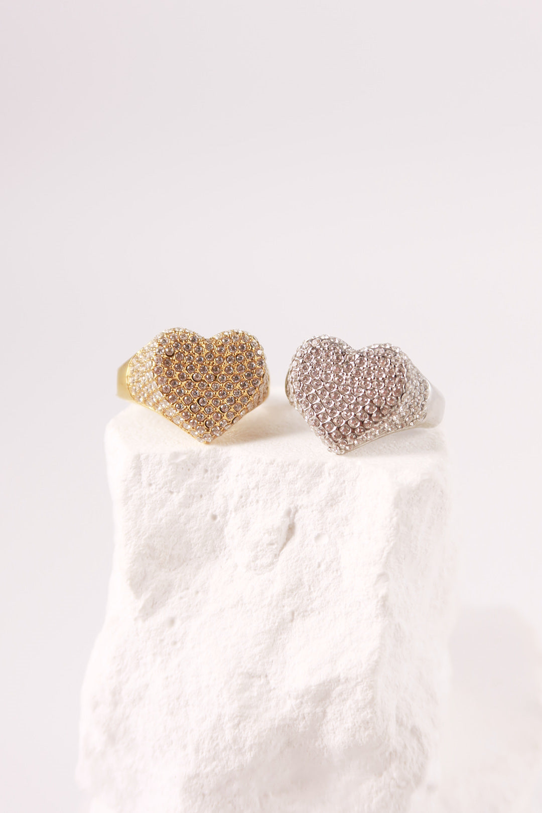 Anello Cuore Pavè