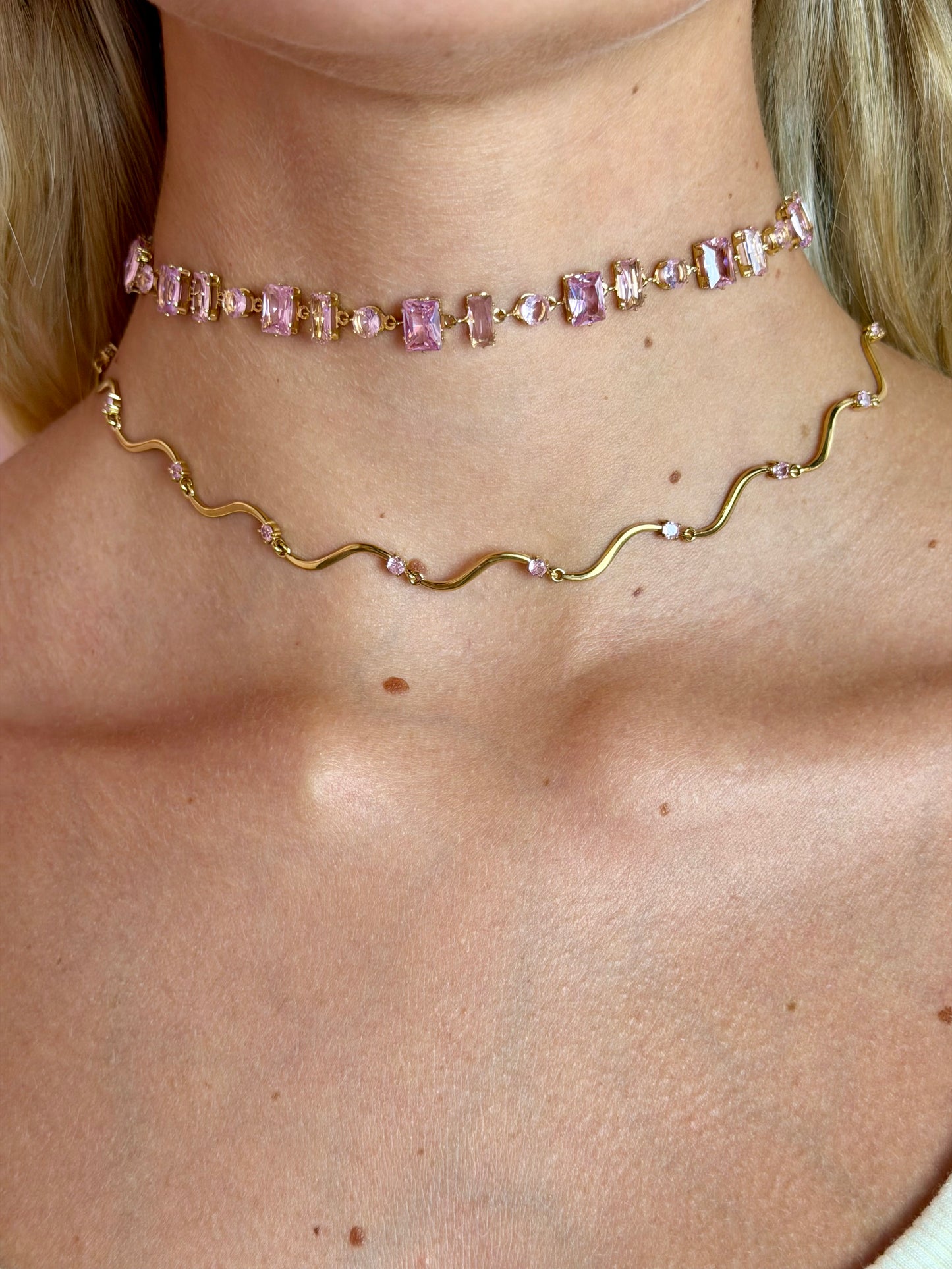 Collana Moovi Sparkle Rosa