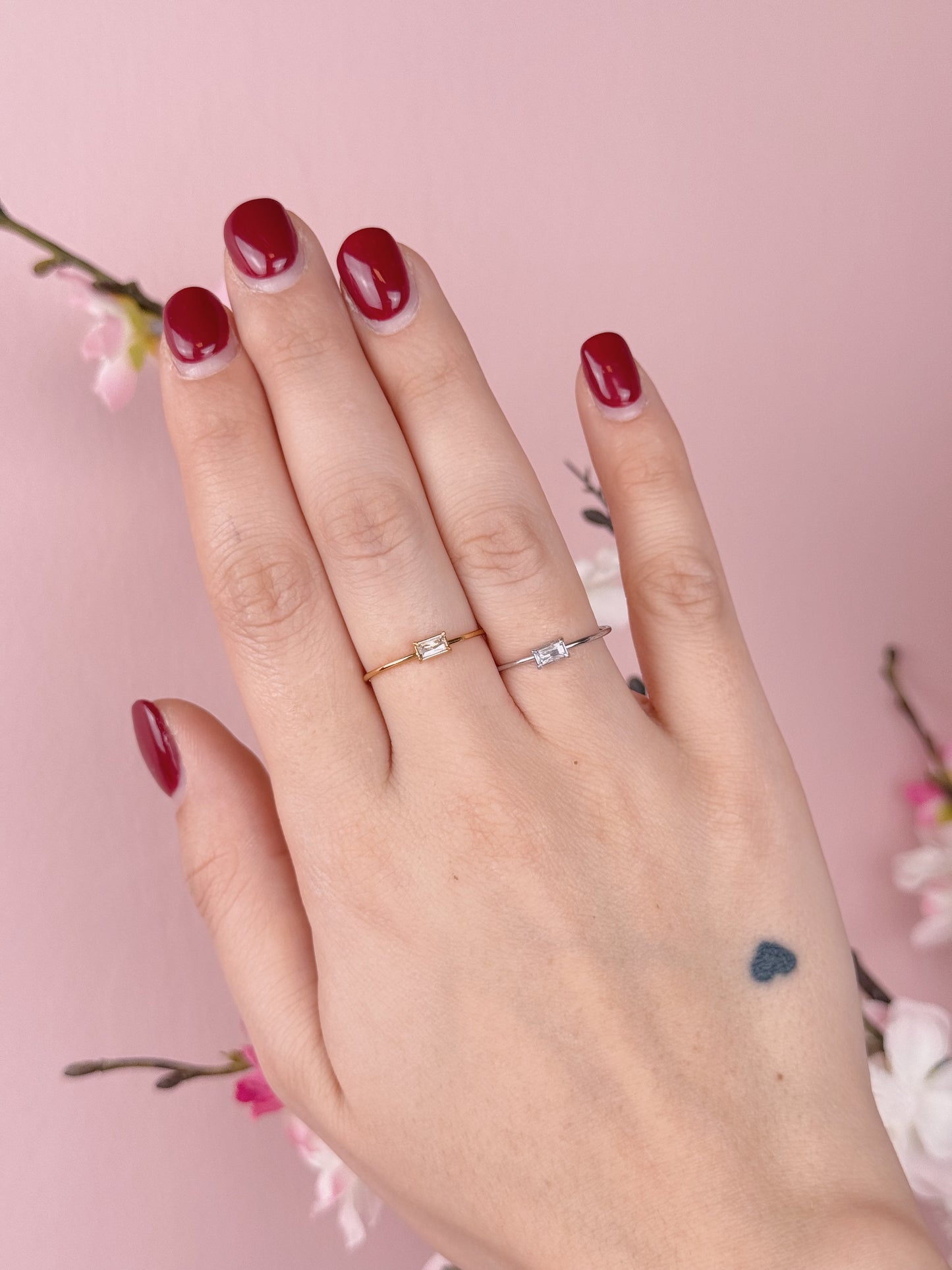 Anello Mignon Baguette