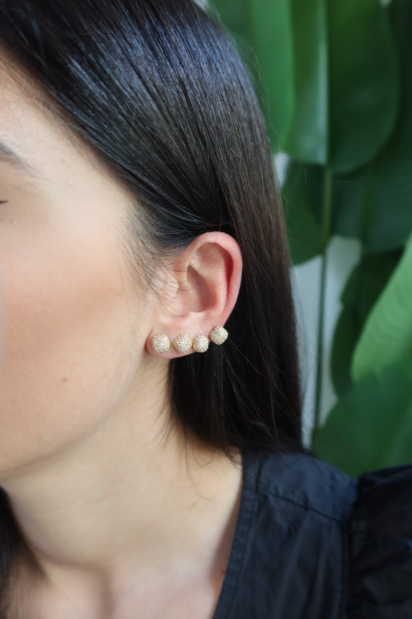 Orecchino Singolo Glassy Square