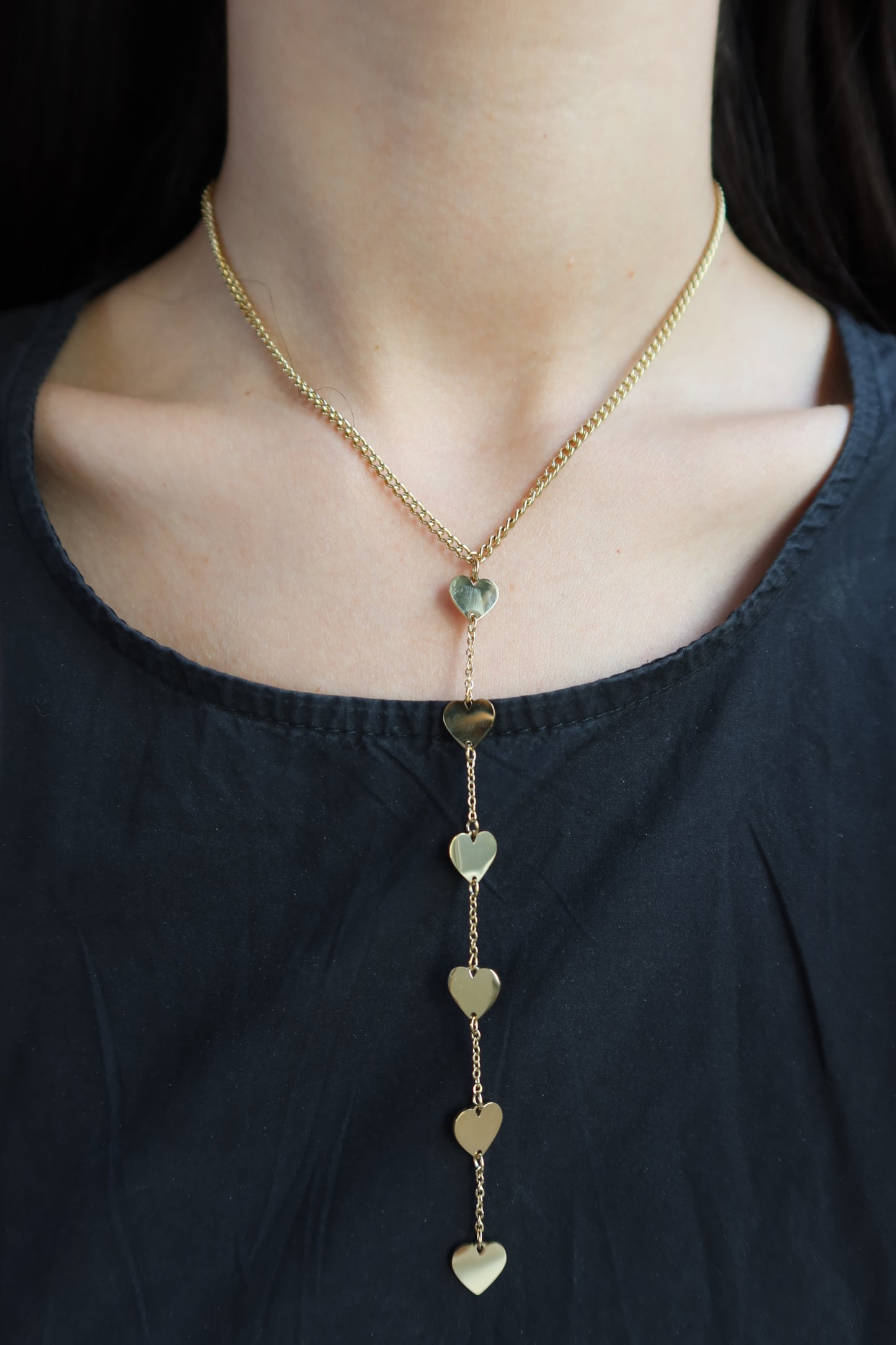 Collana T-Bar Cuori