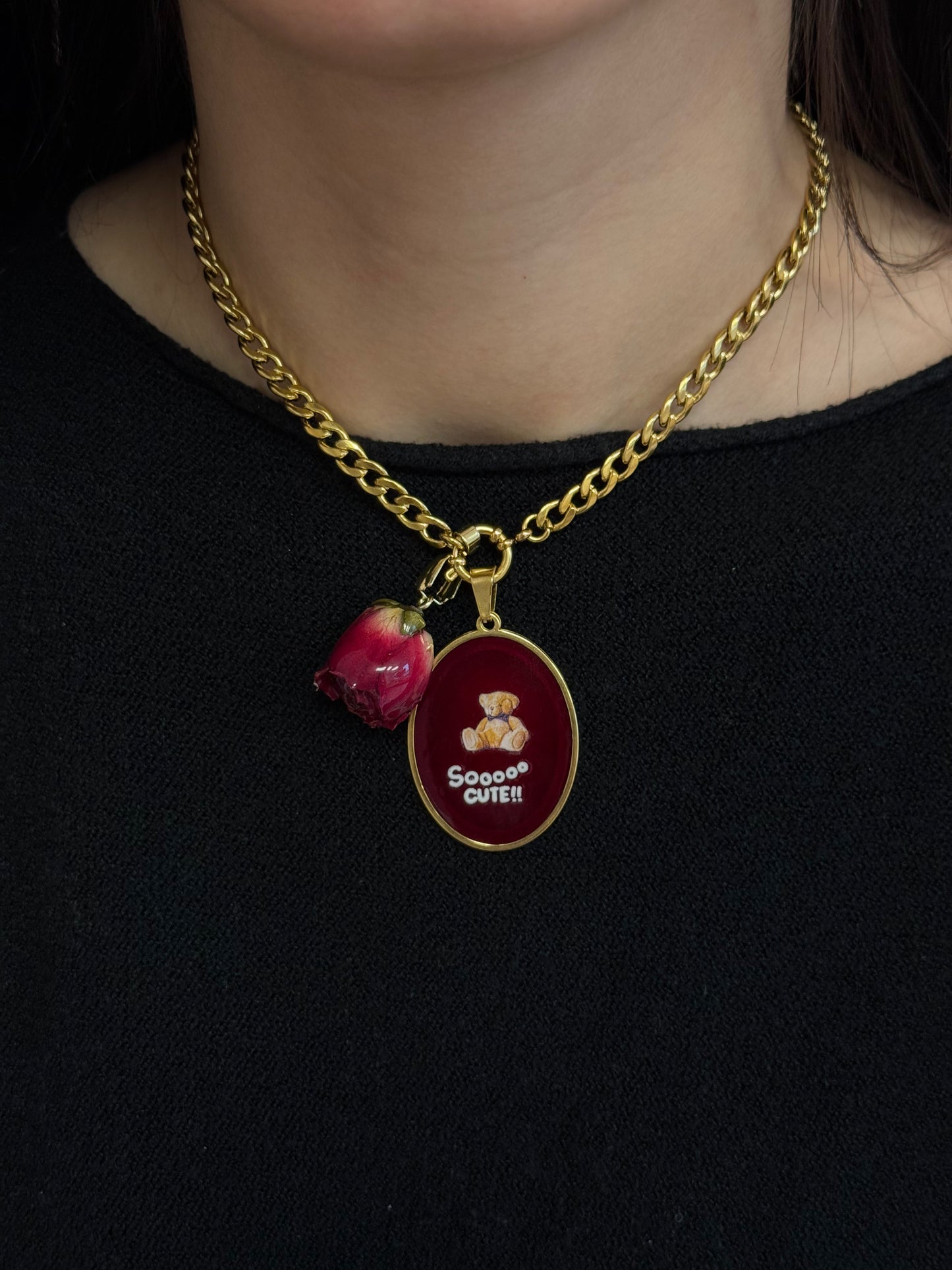 Collana Grumetta con Moschettone