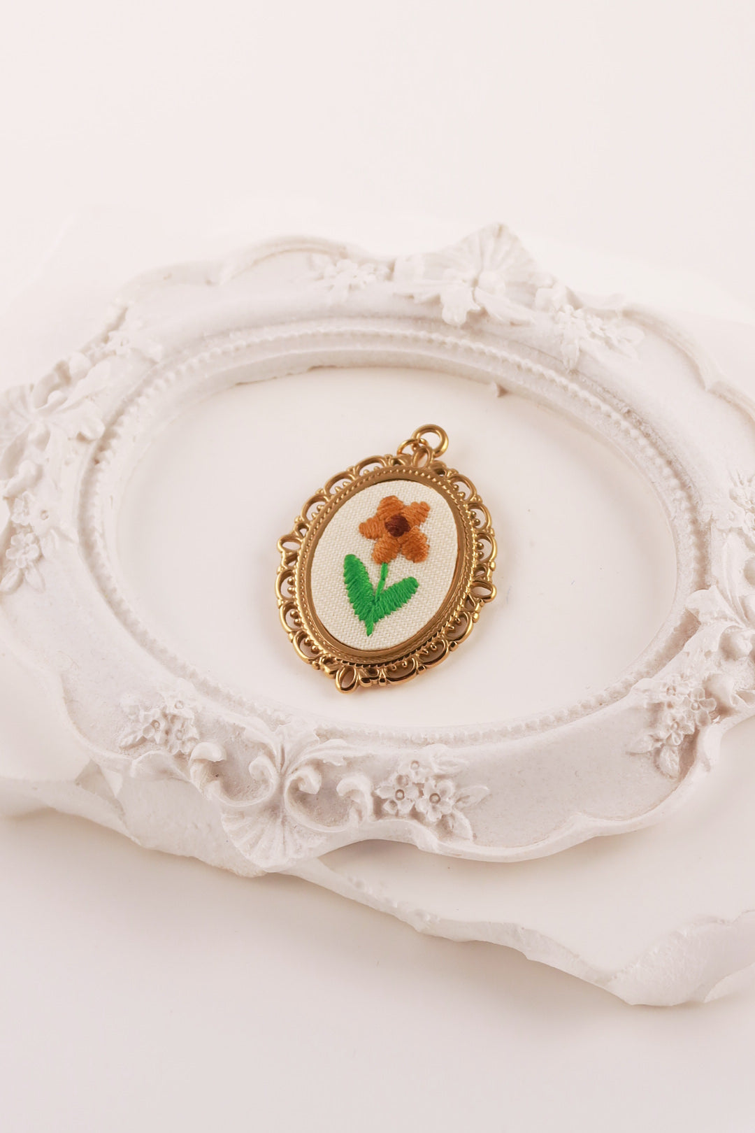 Charm Ricamato Girasole