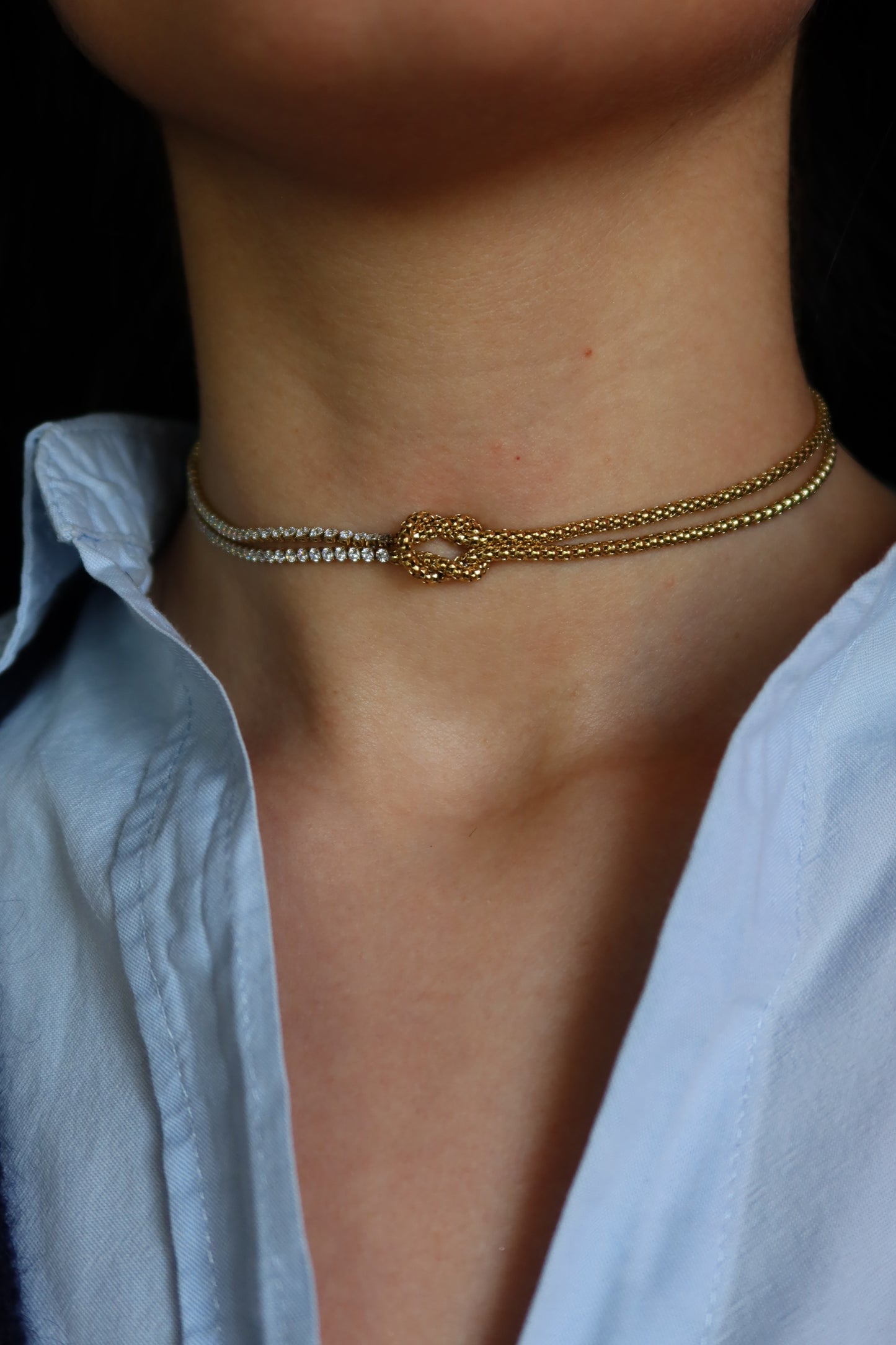 Collana Sparkling Knot