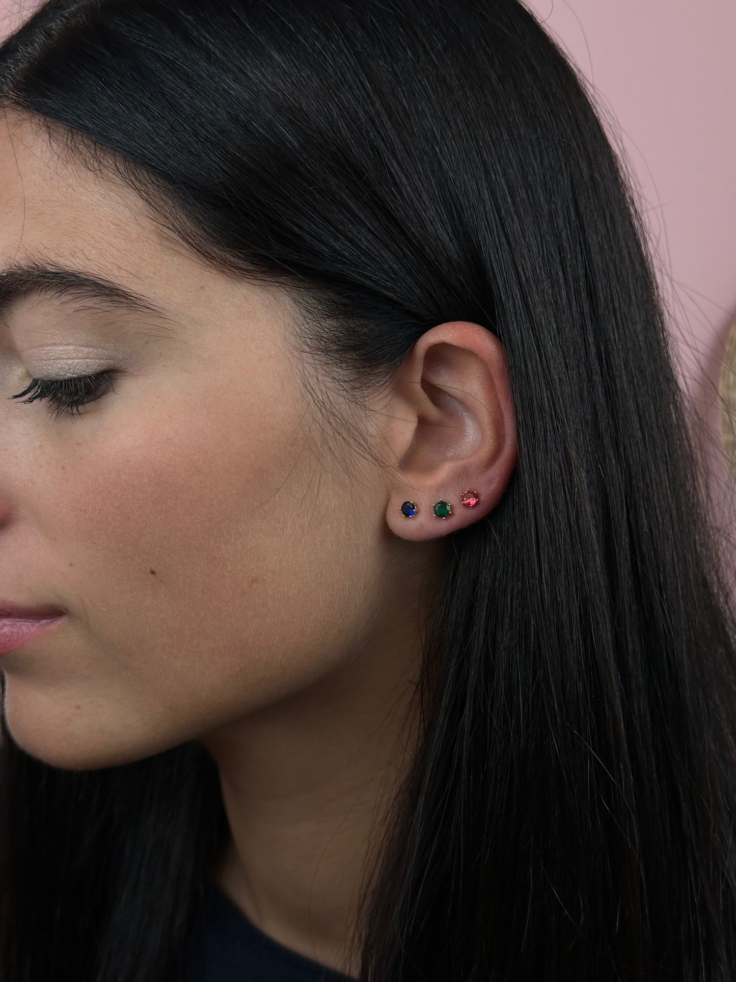 Orecchino Singolo Punto Luce Color