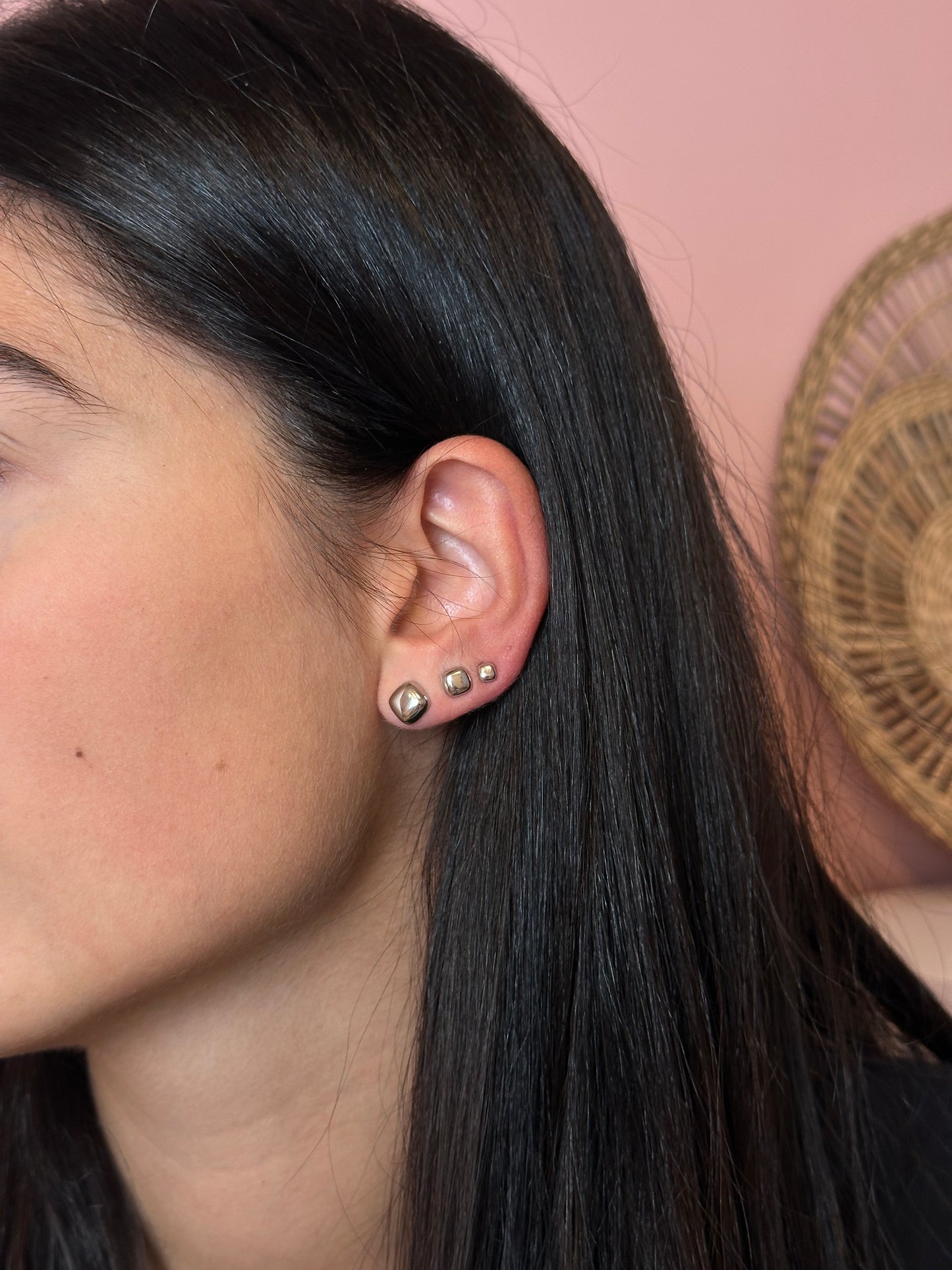 Orecchino Singolo Quadratini