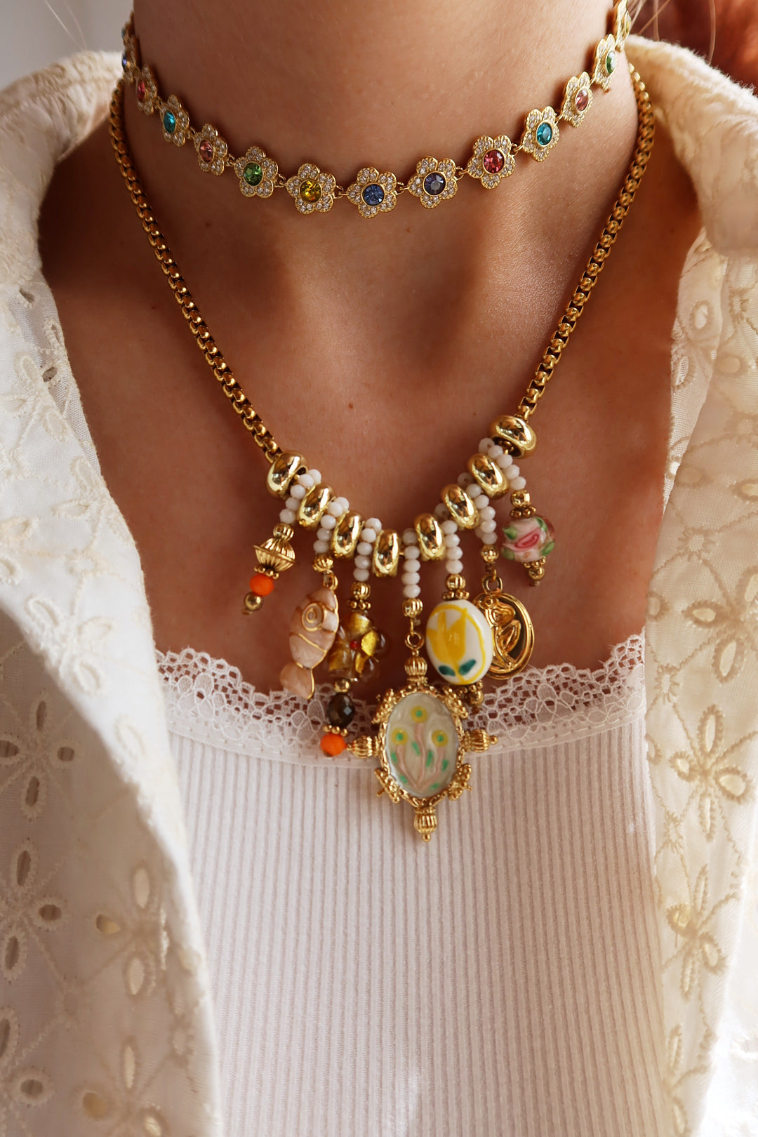 Collana Choker Bouquet