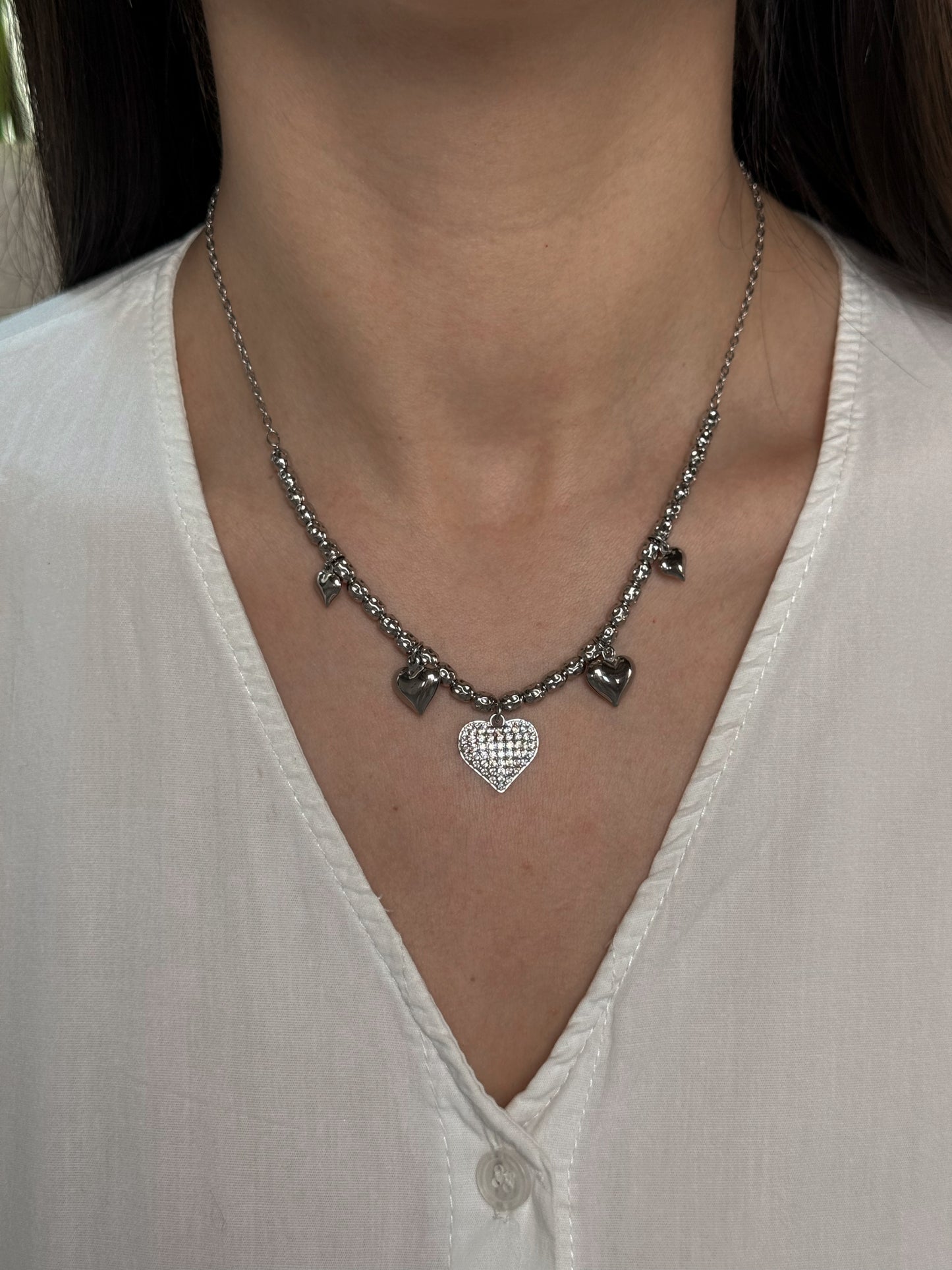 Collana Cuori Brilliance