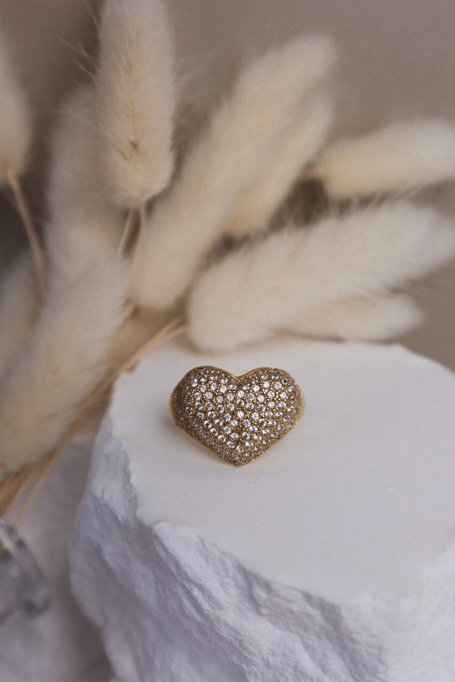 Anello Glitter Heart