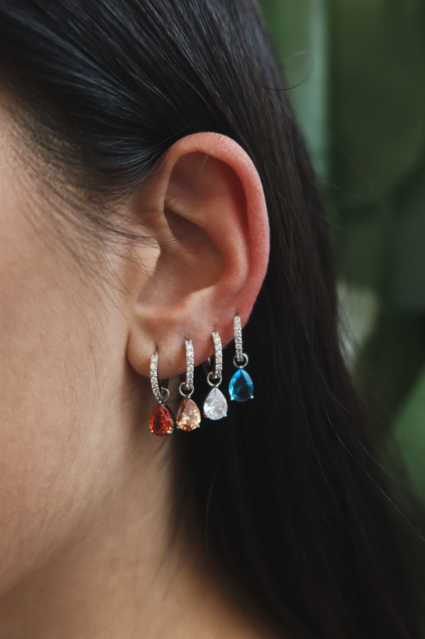 Orecchino Singolo Drop Color