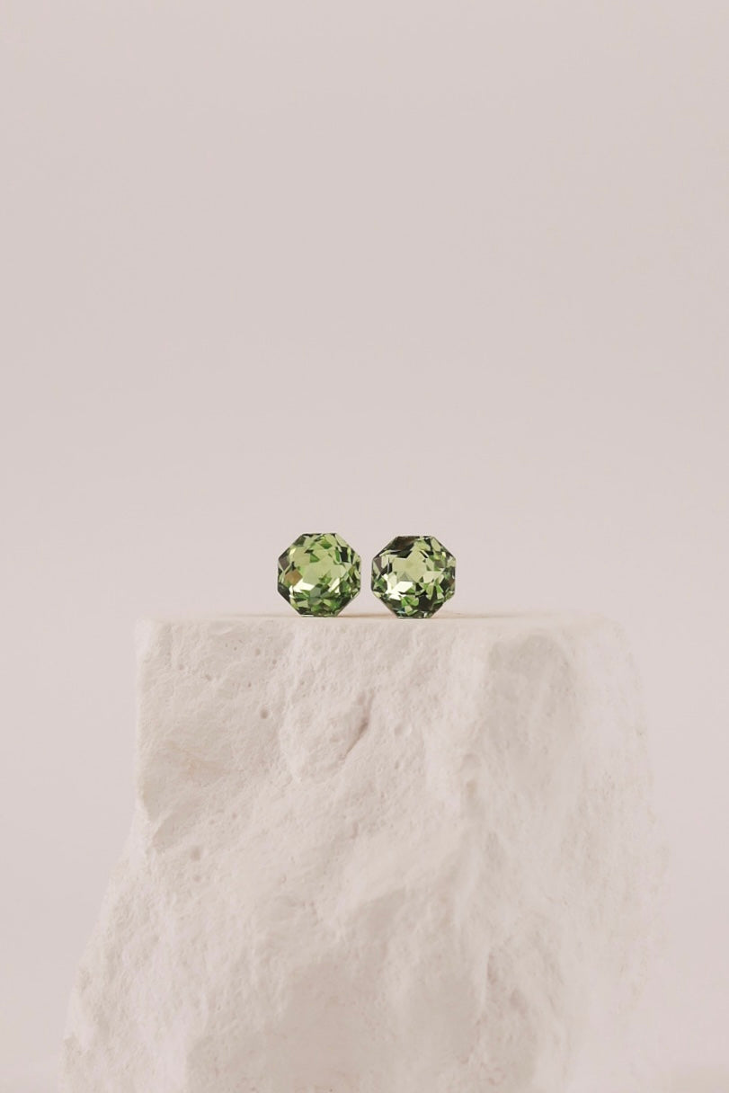 Orecchini Stud Verde