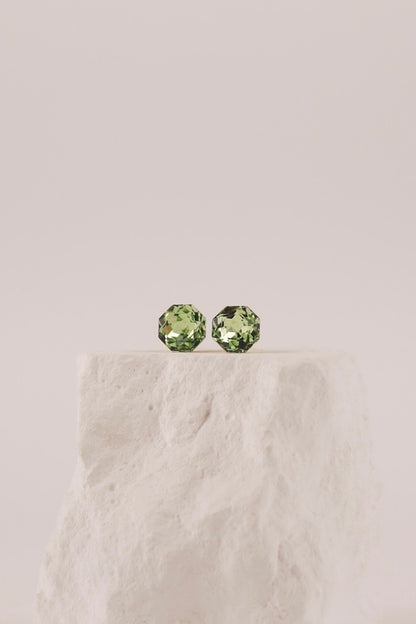 Orecchini Stud Verde