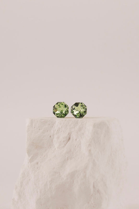 Orecchini Stud Verde