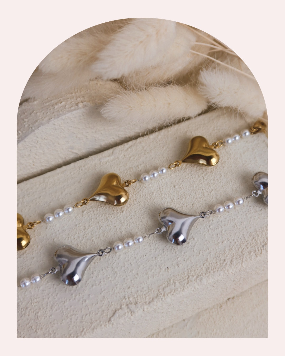 Bracciale Cuoriciotti e Perle