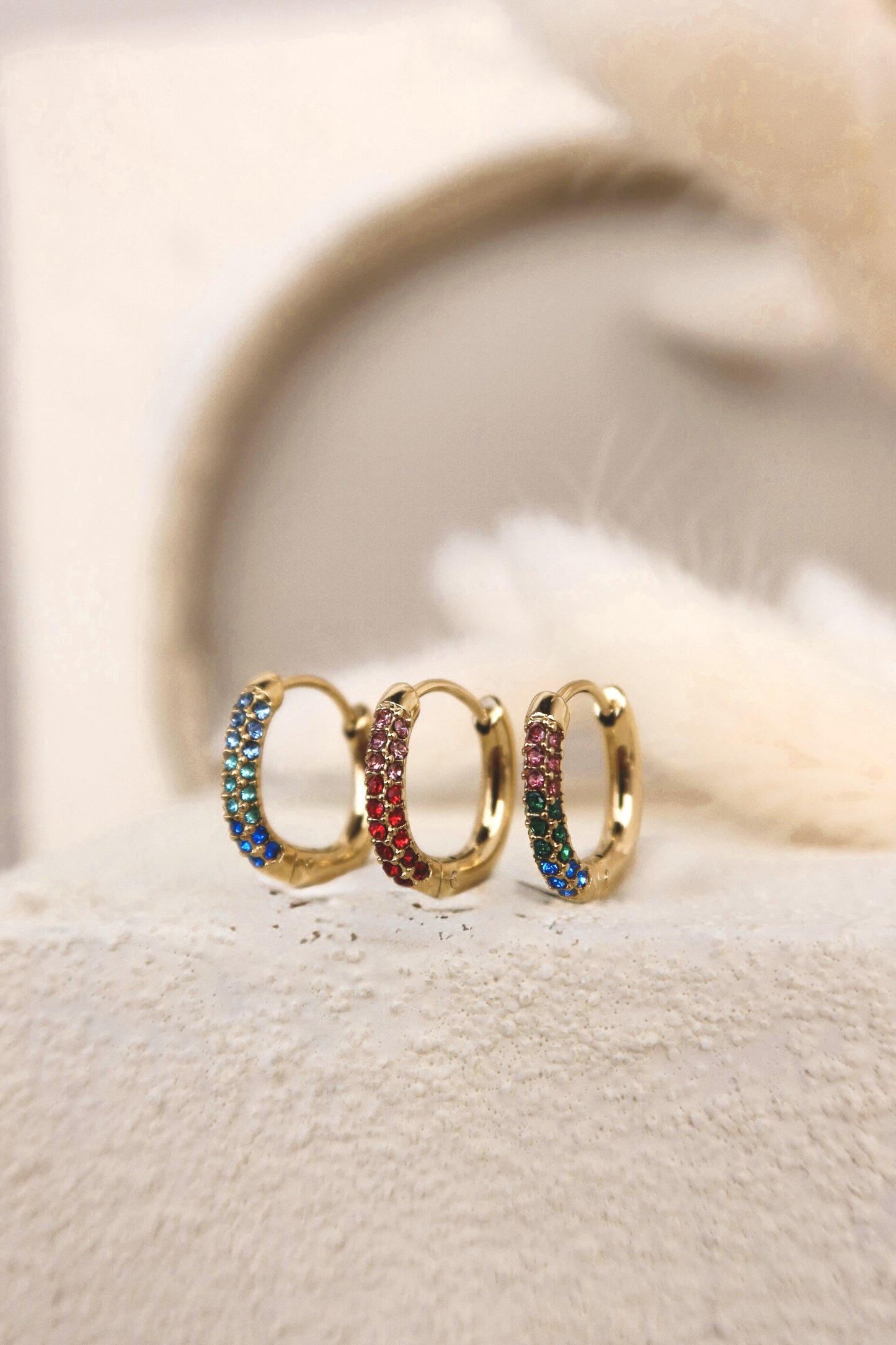 Orecchino Singolo Cerchietto Color