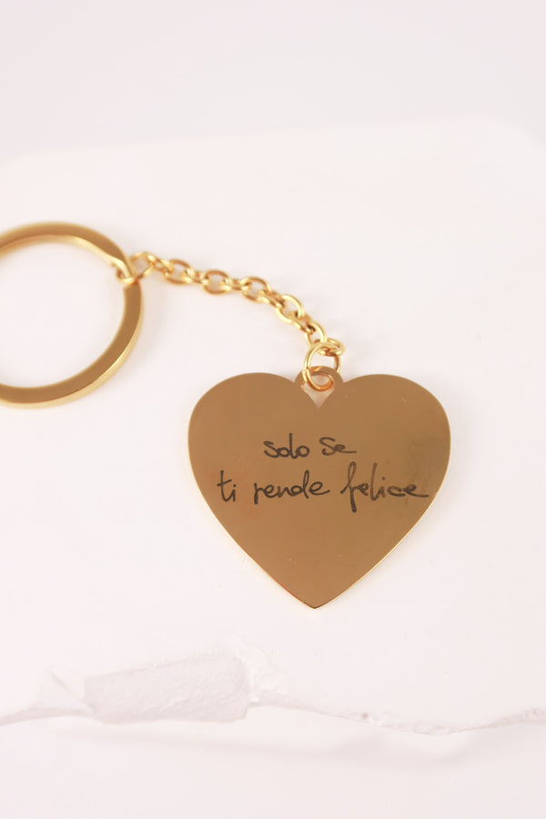 Portachiavi Cuore Personalizzabile