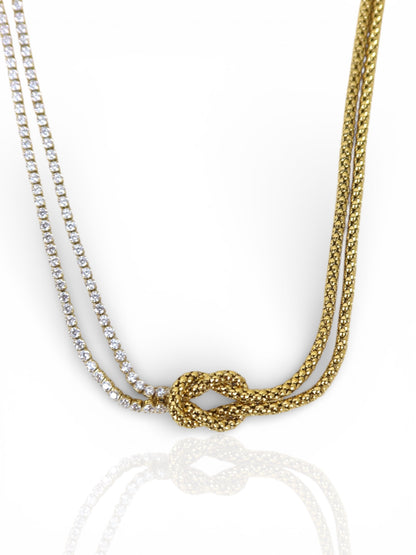 Collana Sparkling Knot
