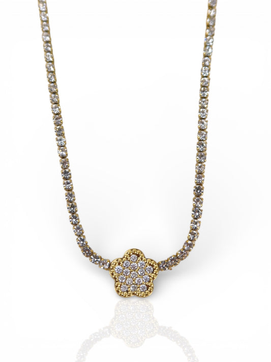 Collana Tennis Flower