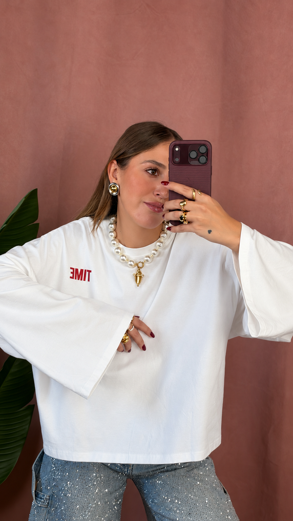 Maglia Longsleeves Con Stampa
