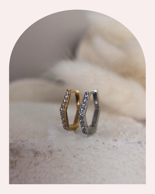 Orecchino Singolo Esagonal