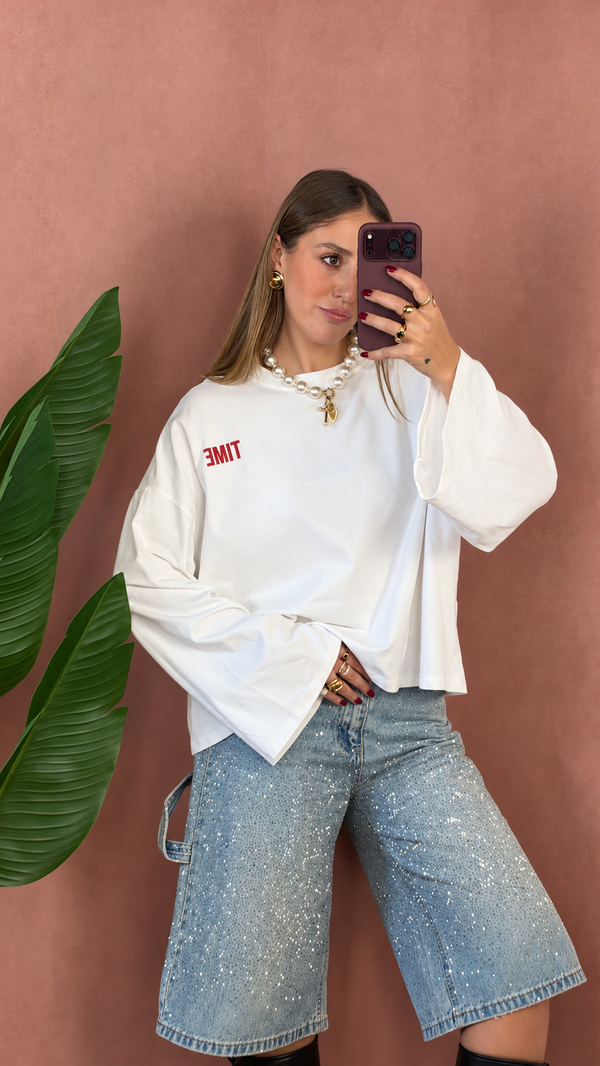 Maglia Longsleeves Con Stampa