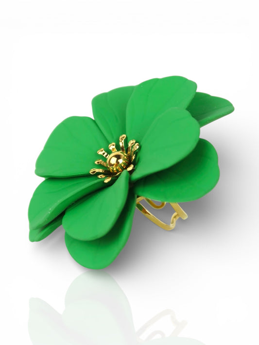 Anello Camelia Green