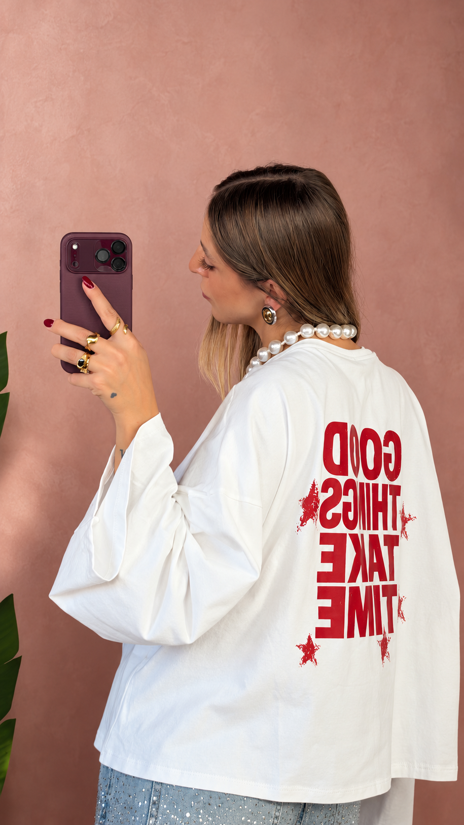 Maglia Longsleeves Con Stampa