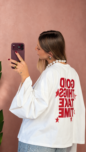Maglia Longsleeves Con Stampa