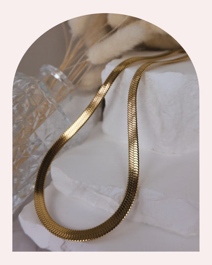 Collana Snake Piatta Lunga