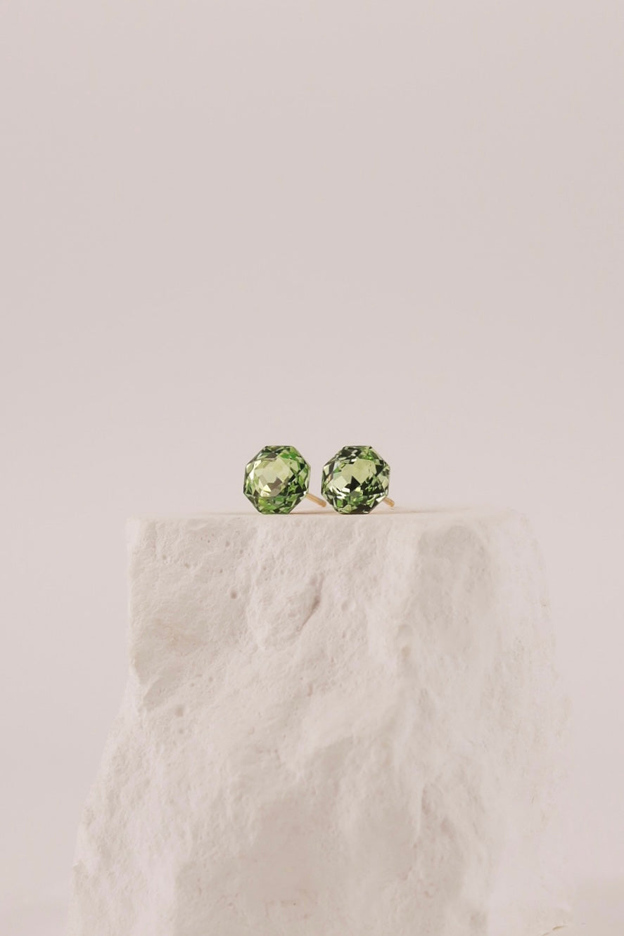 Orecchini Stud Verde