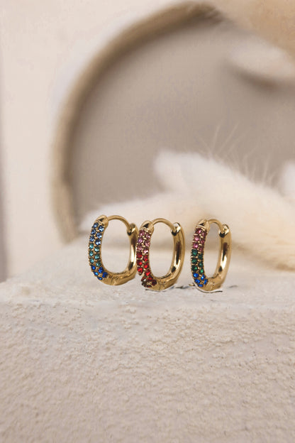 Orecchino Singolo Cerchietto Color