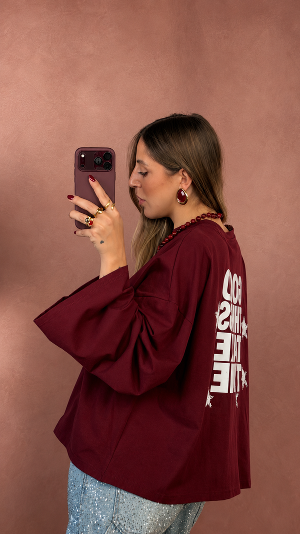 Maglia Longsleeves Con Stampa