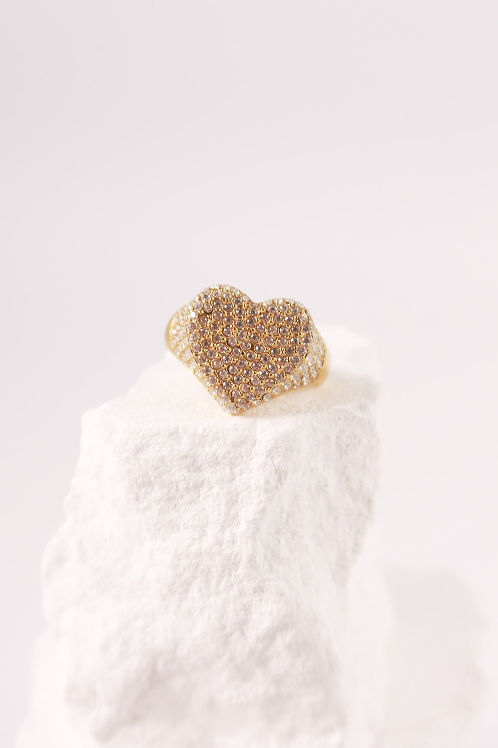 Anello Cuore Pavè