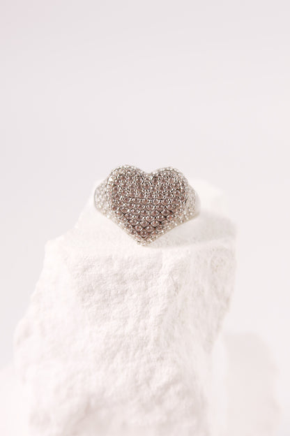 Anello Cuore Pavè