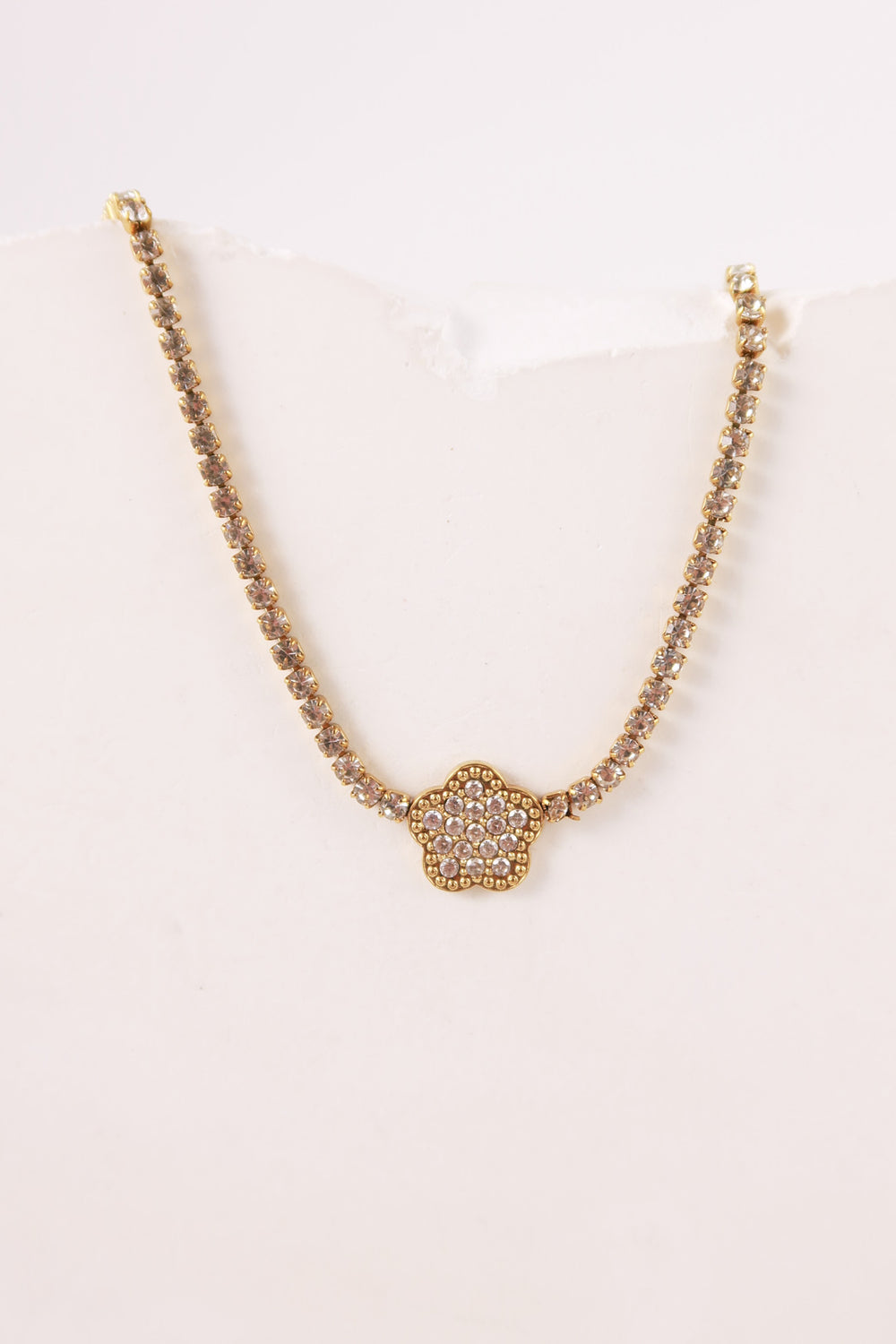 Collana Tennis Flower