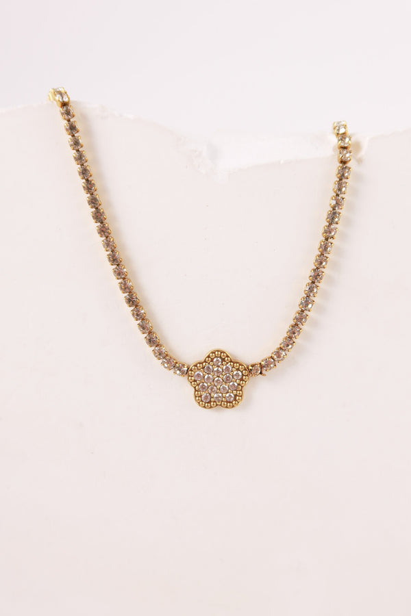 Collana Tennis Flower