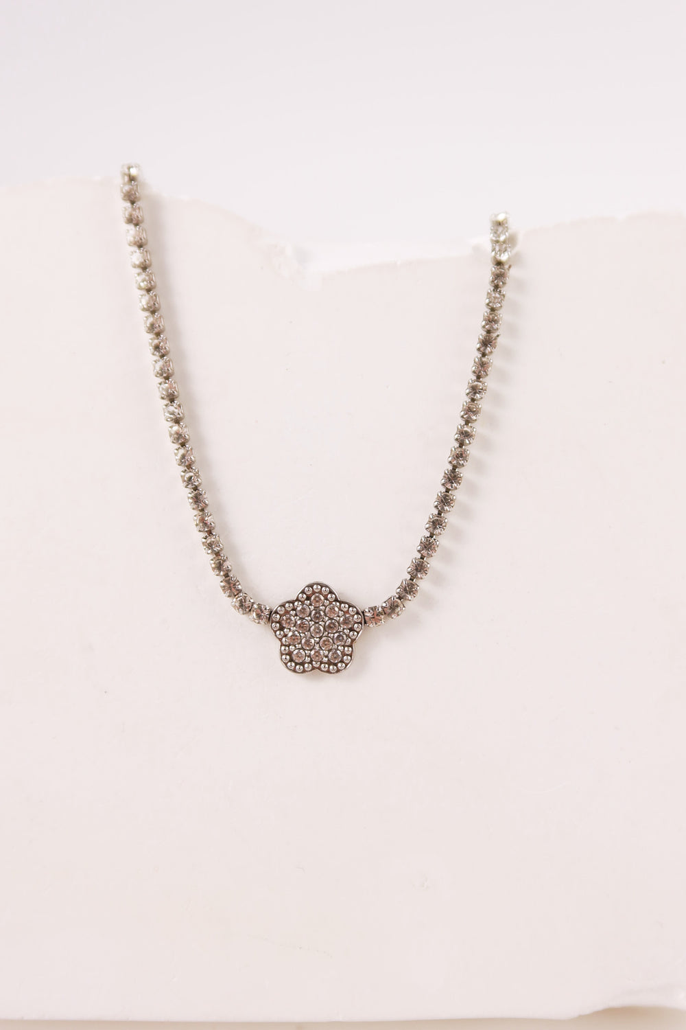 Collana Tennis Flower