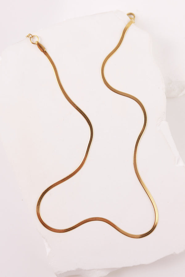 Collana Snake Piatta Micro