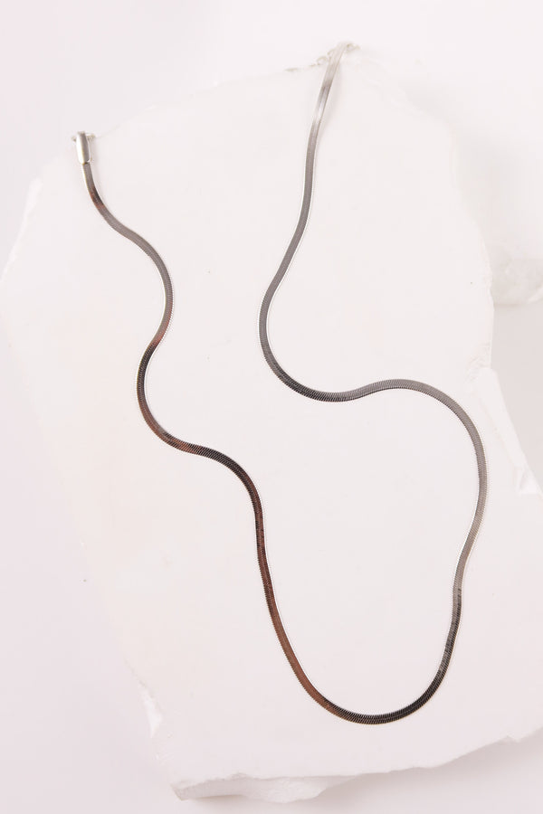 Collana Snake Piatta Micro