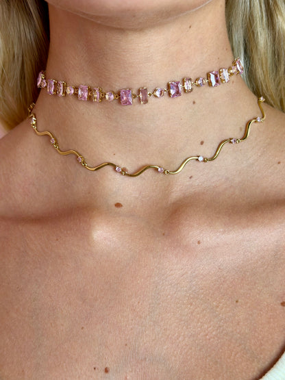Collana Moovi Sparkle Rosa