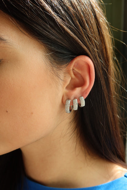 Orecchino Singolo Strass