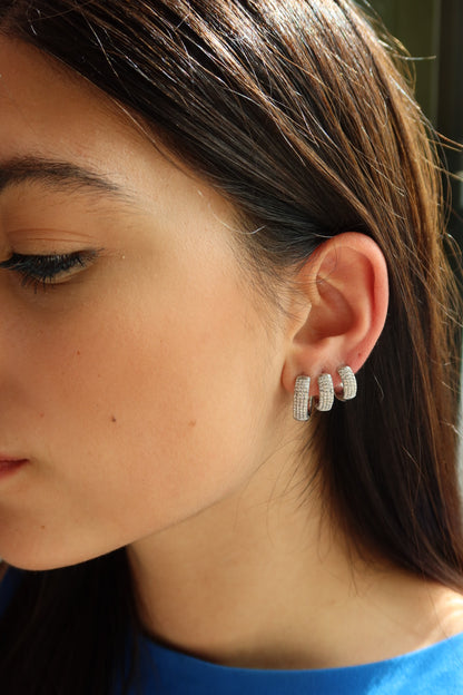 Orecchino Singolo Strass