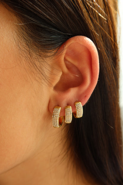 Orecchino Singolo Strass