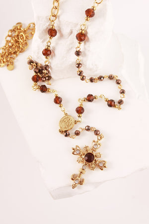 Collana Rosario Moka