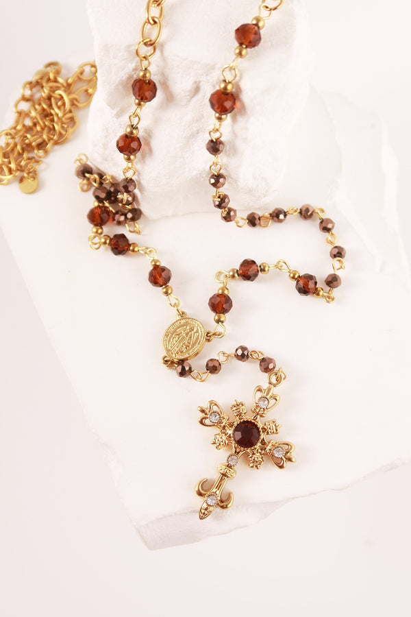 Collana Rosario Moka