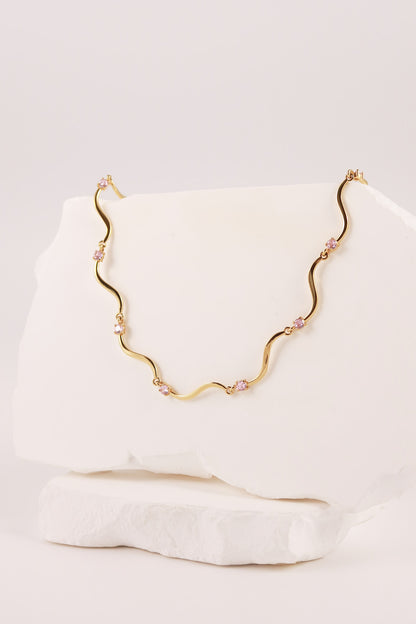Collana Moovi Sparkle Rosa