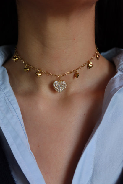 Collana Sonaglio Cuori