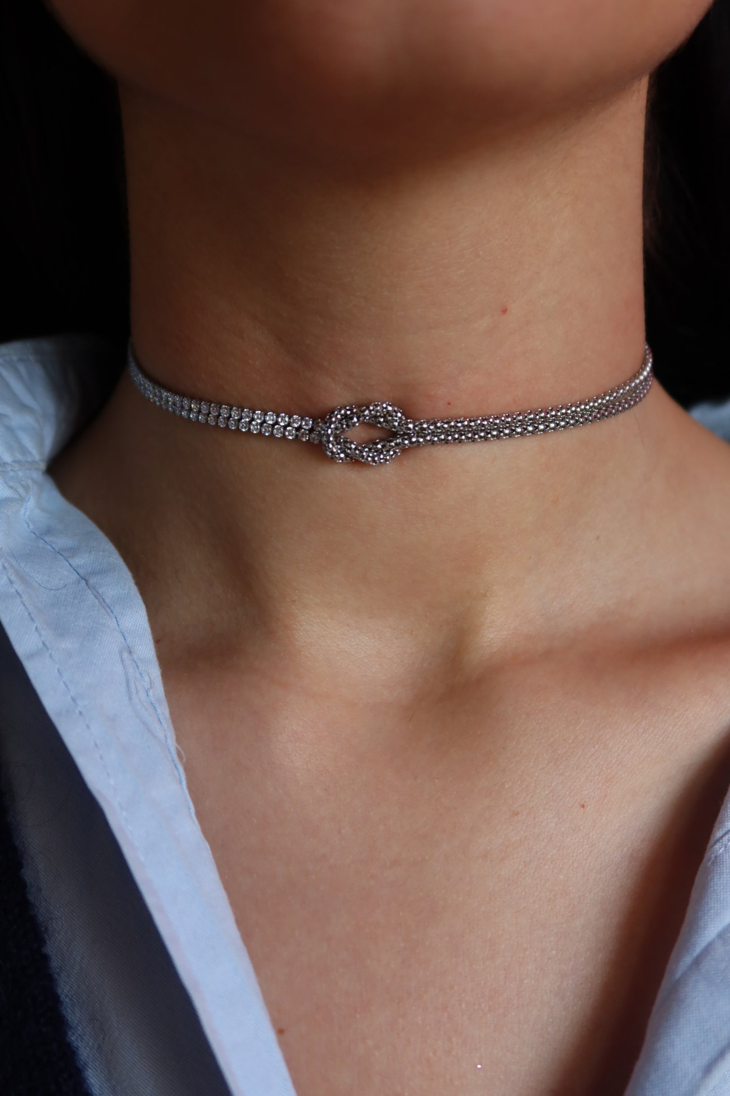 Collana Sparkling Knot
