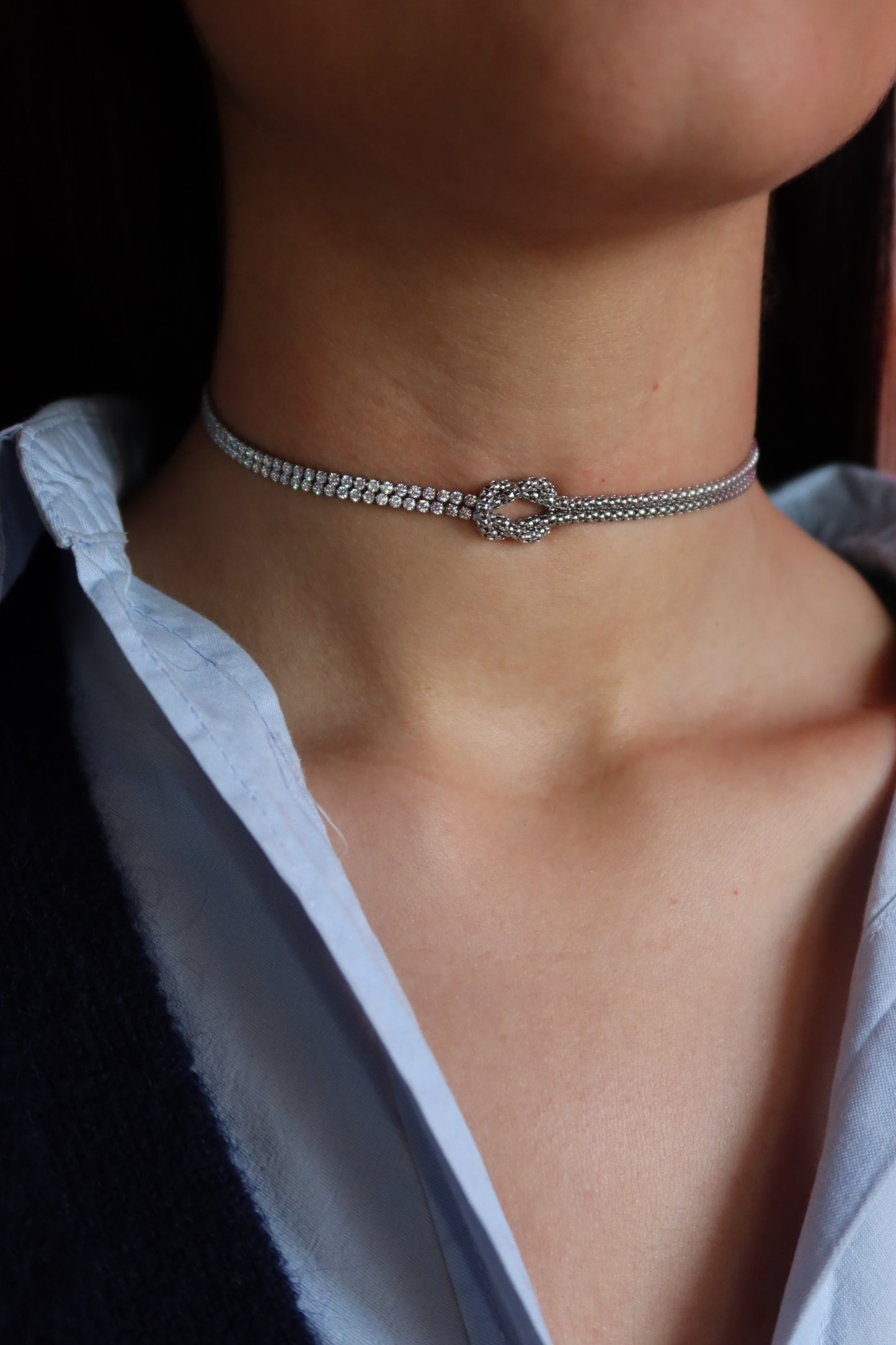 Collana Sparkling Knot